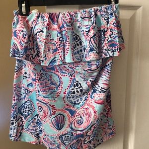Strapless Lilly Pulitzer shirt